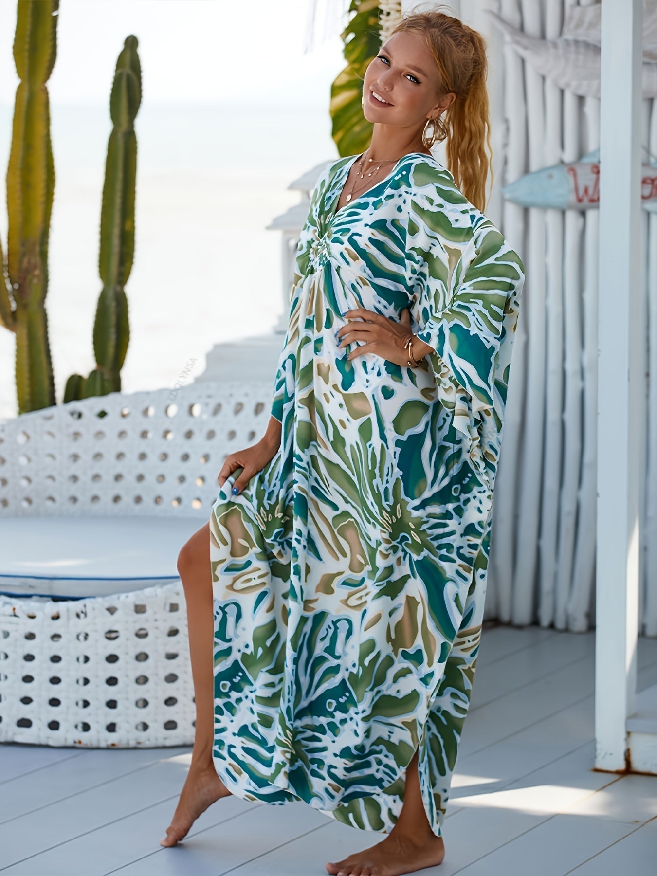 Susie | Plus Size Tropical Dress
