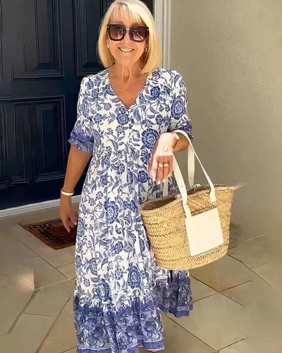 Alexis | V-neck bohemian dress