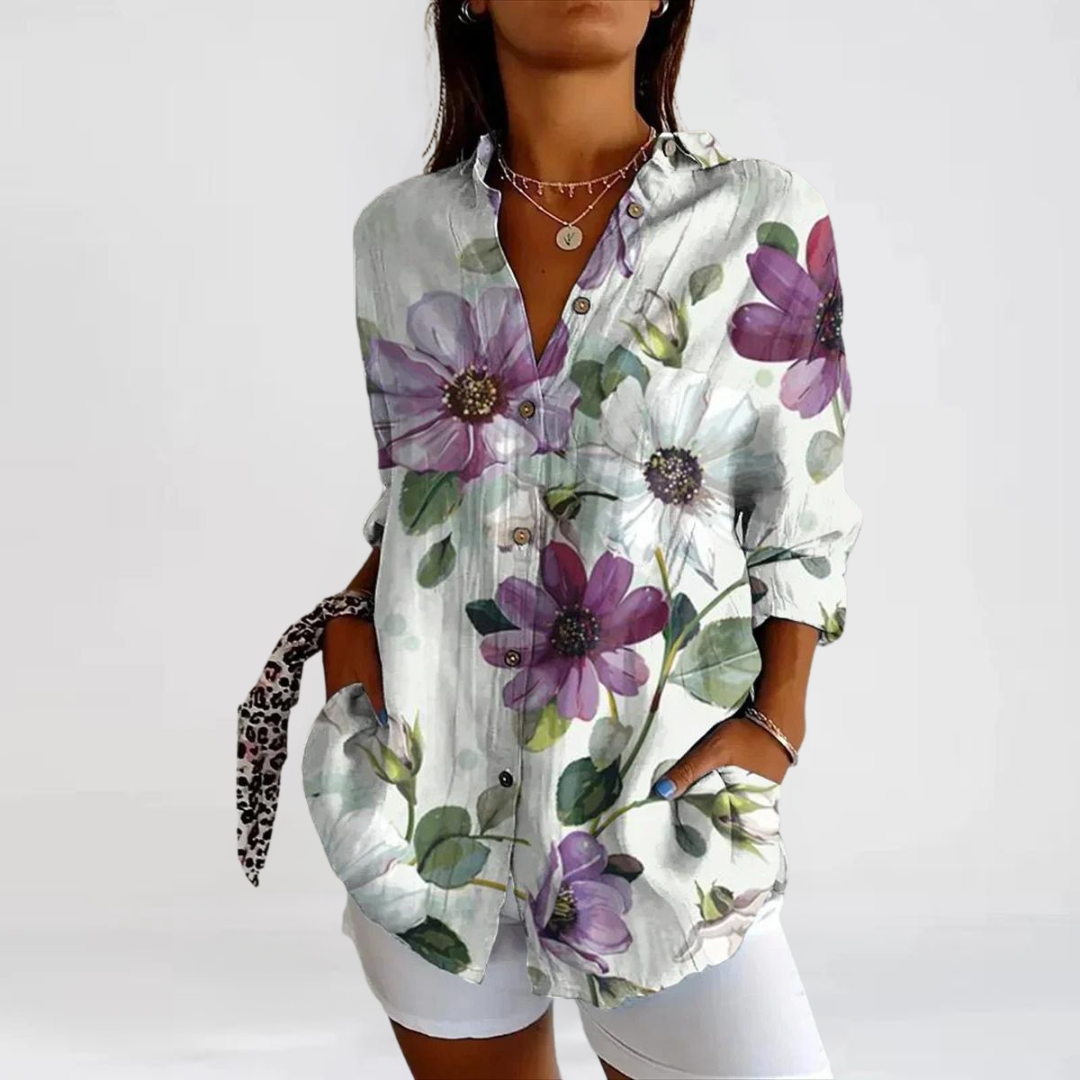Tina | Casual Blouse with Floral Print