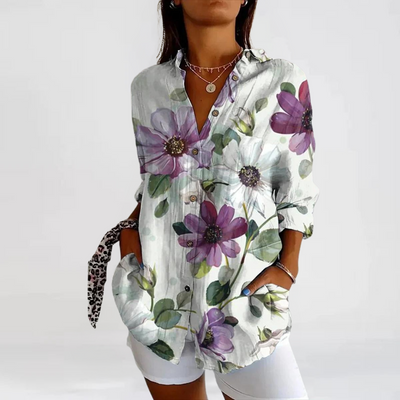 Tina | Casual Blouse with Floral Print