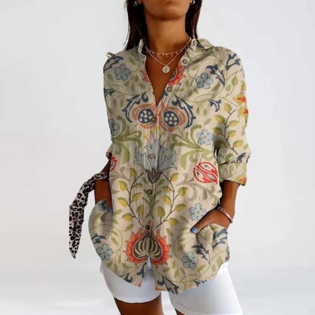 Tina | Casual Blouse with Floral Print