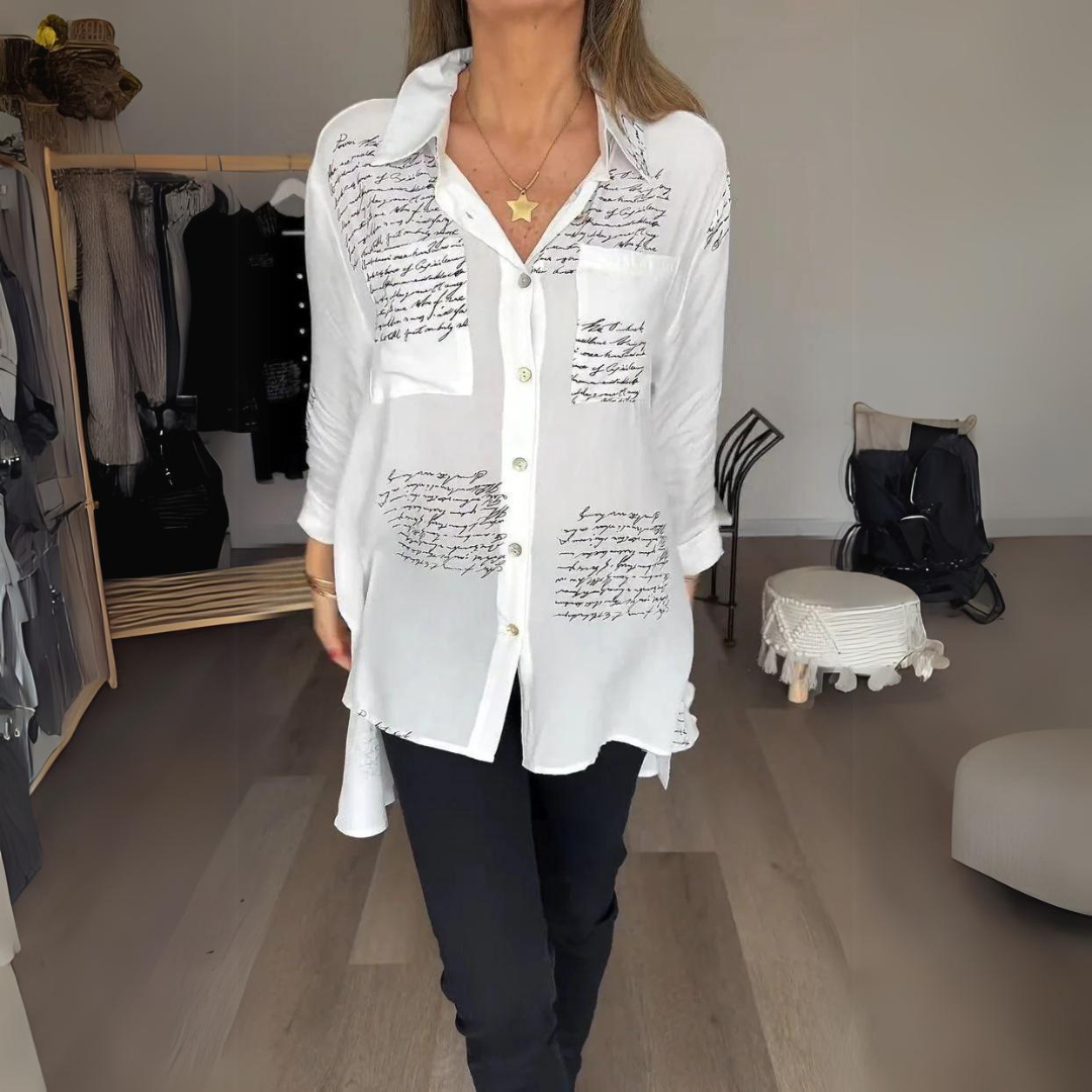 Callista | Handwritten Button-Up Shirt