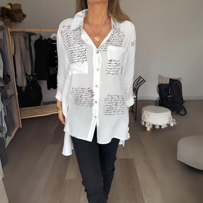 Callista | Handwritten Button-Up Shirt