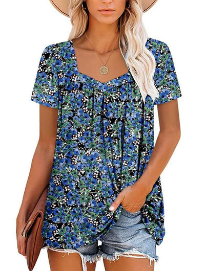 VIRENA | LIGHT SUMMER FLORAL TOP