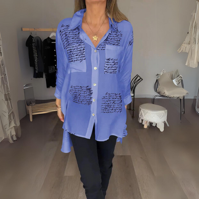 Callista | Handwritten Button-Up Shirt