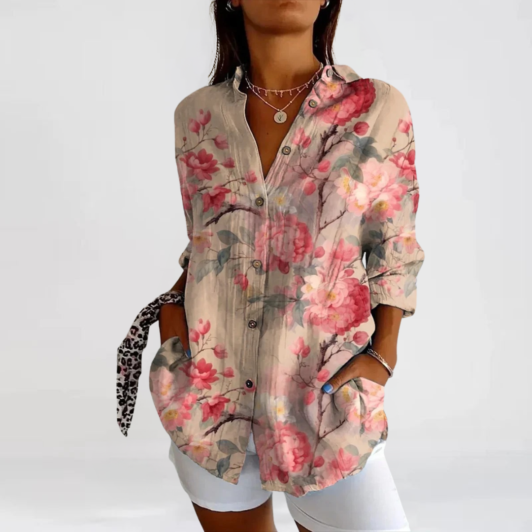 Tina | Casual Blouse with Floral Print