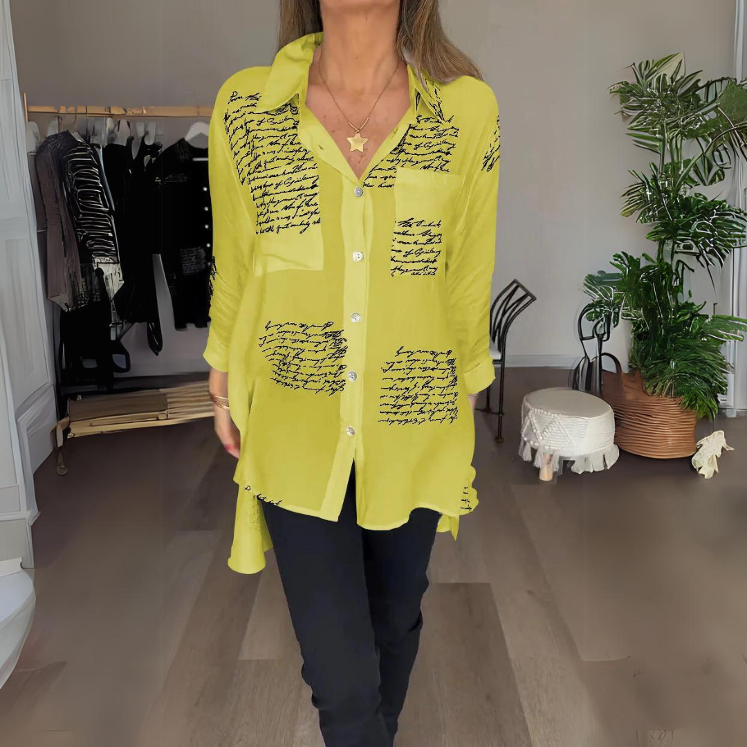 Callista | Handwritten Button-Up Shirt