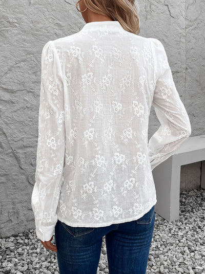 Thea | Elegant Blouse with Lace Details