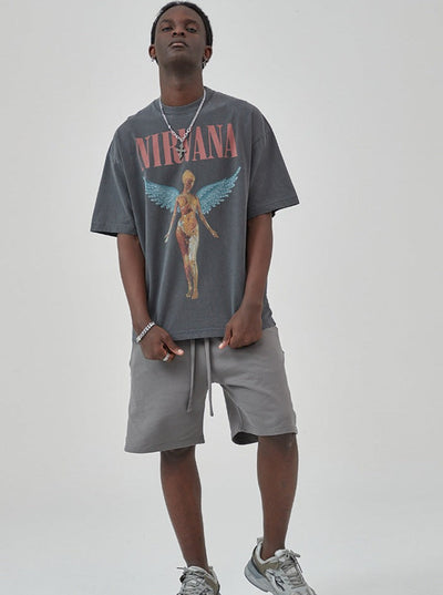 Dakota/ Distressed Rock Band Tee