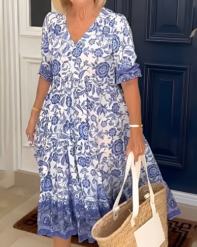 Alexis | V-neck bohemian dress