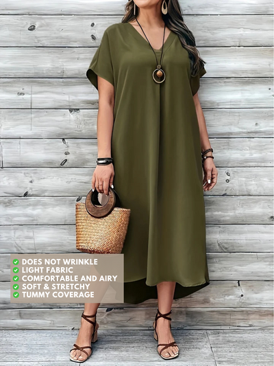 Hailey | Plus size V-neck dress