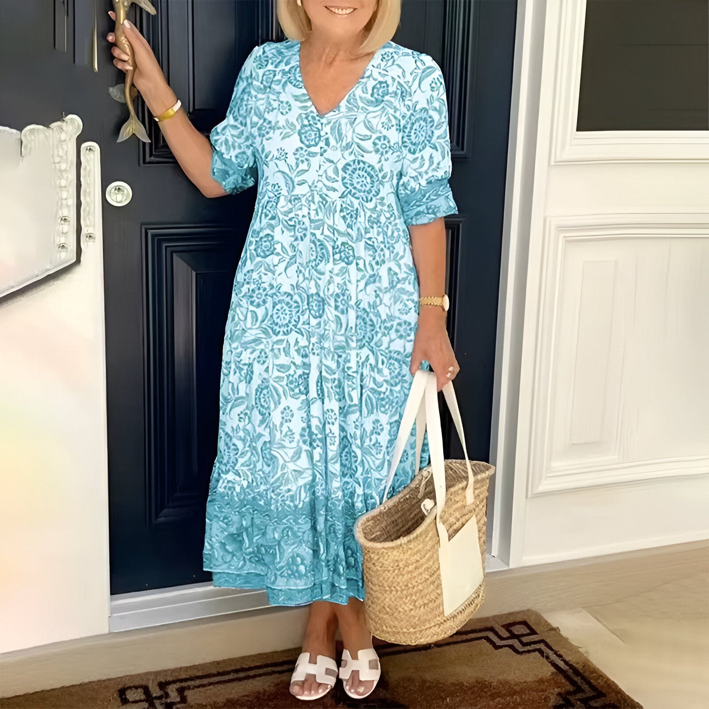 Alexis | V-neck bohemian dress