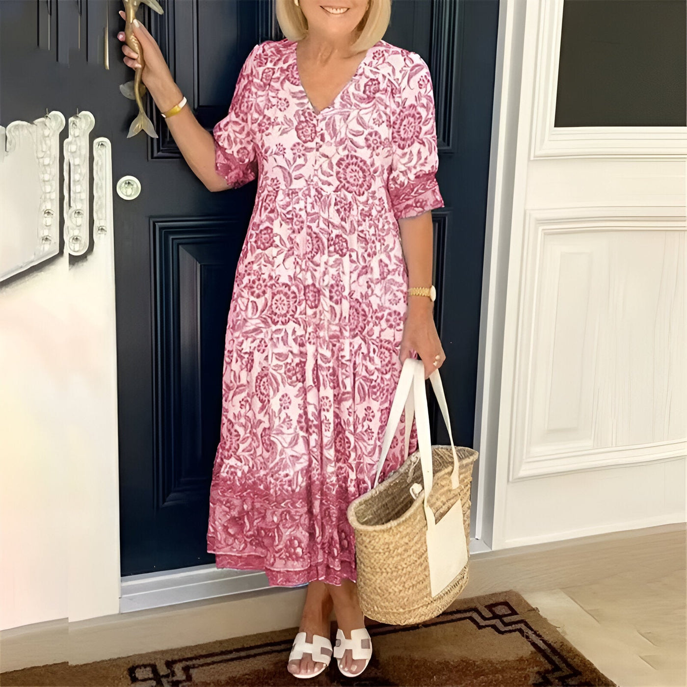 Alexis | V-neck bohemian dress