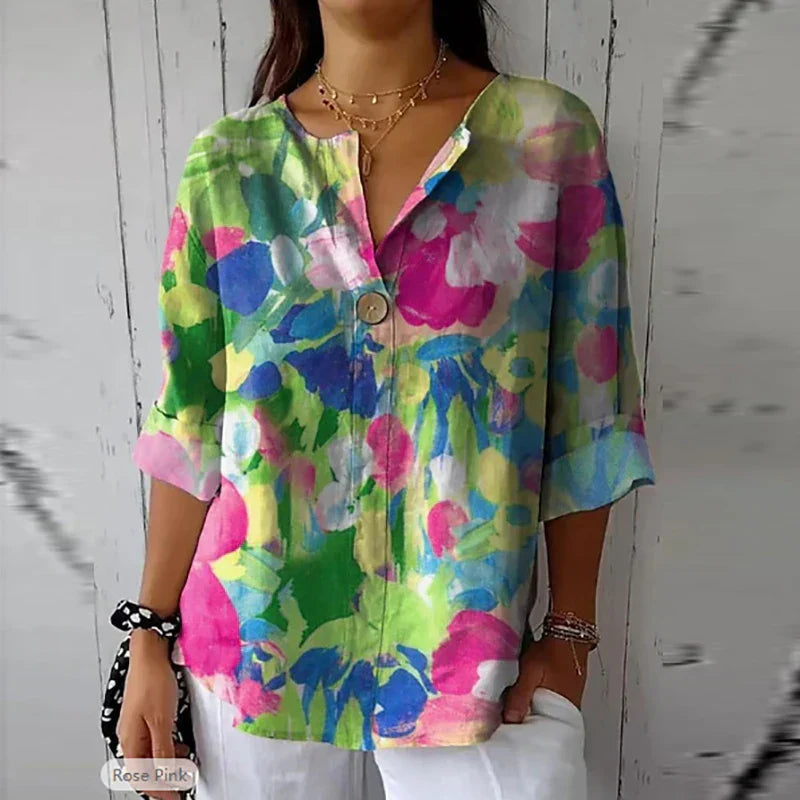 Callie | Casual Blouse with Floral Print