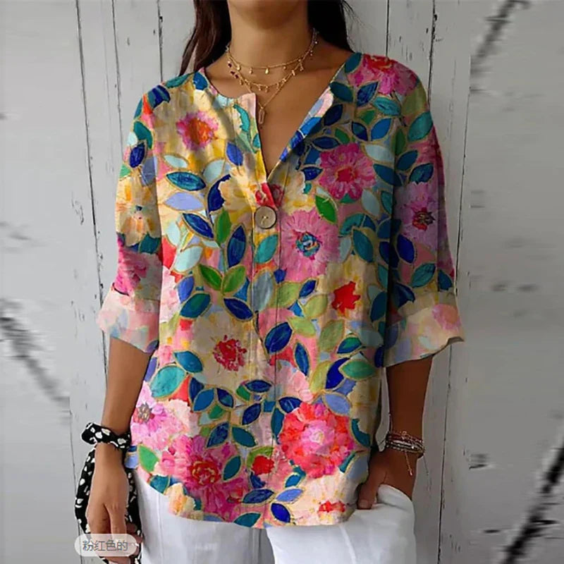 Callie | Casual Blouse with Floral Print