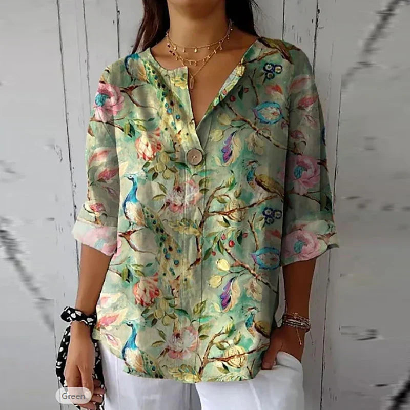 Callie | Casual Blouse with Floral Print