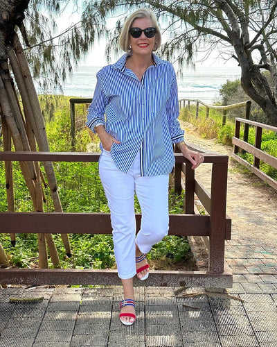 Caitlin - Striped Shirt