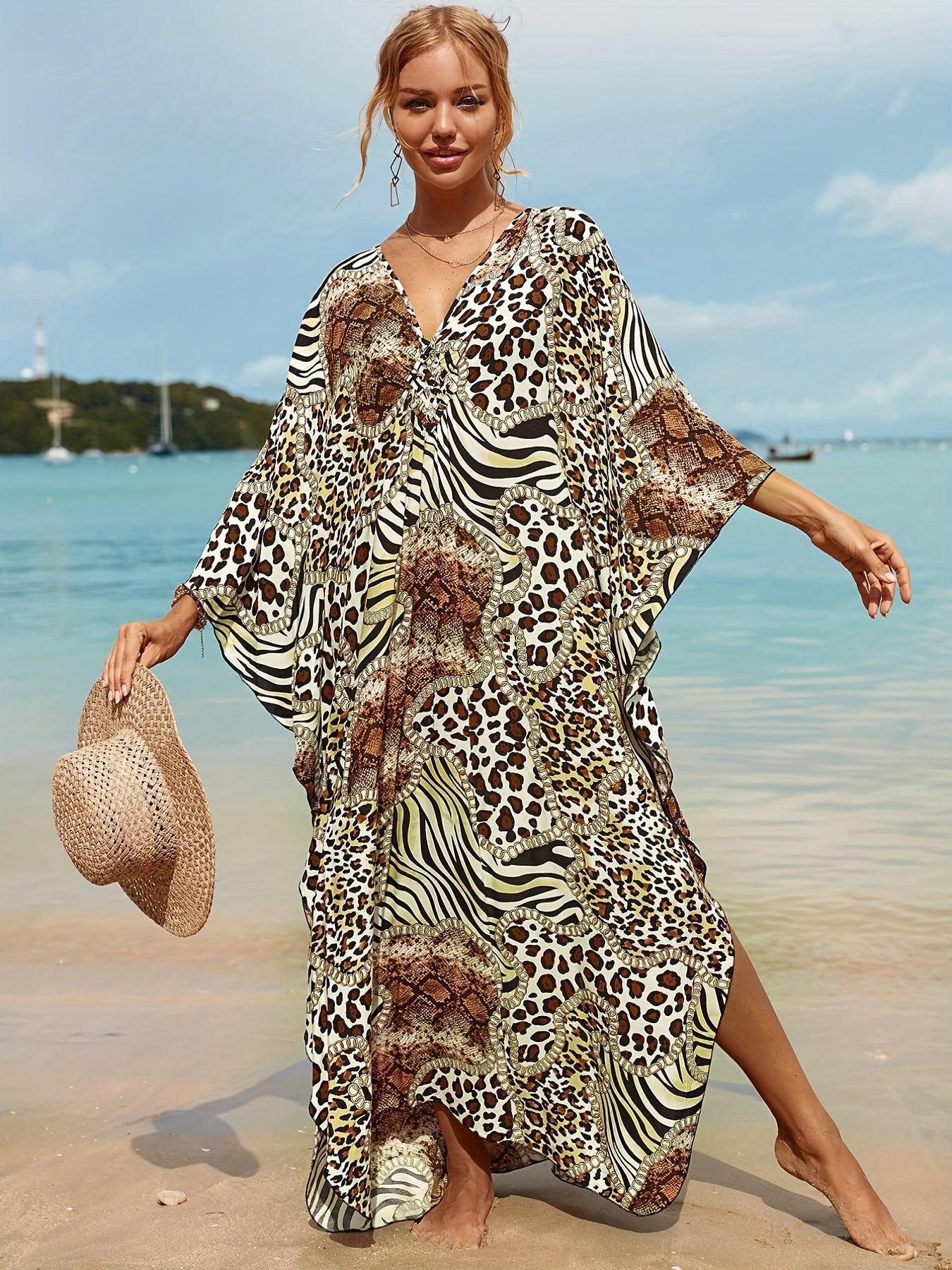 Haylie | Plus Size Tropical Dress