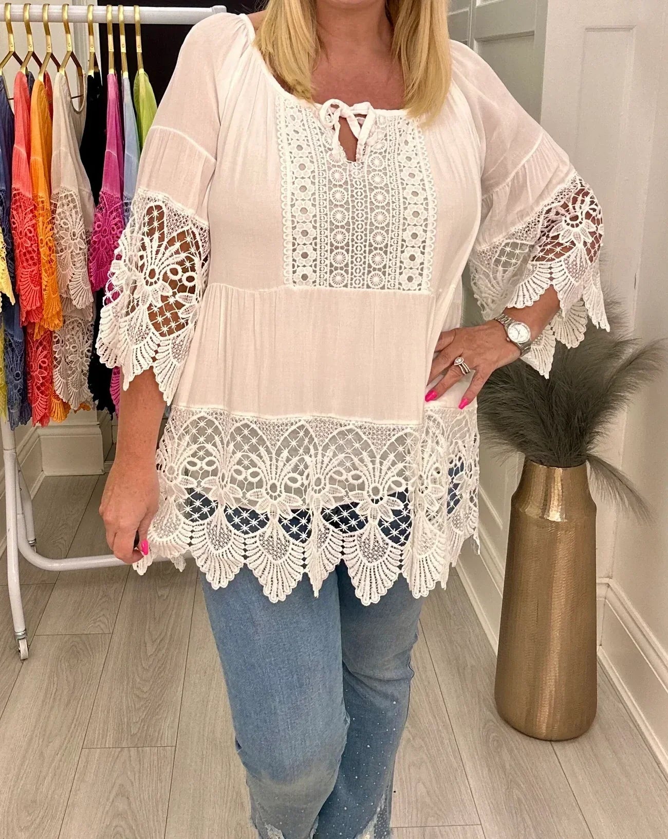 Emma - Stylish Shirt With Round Neck