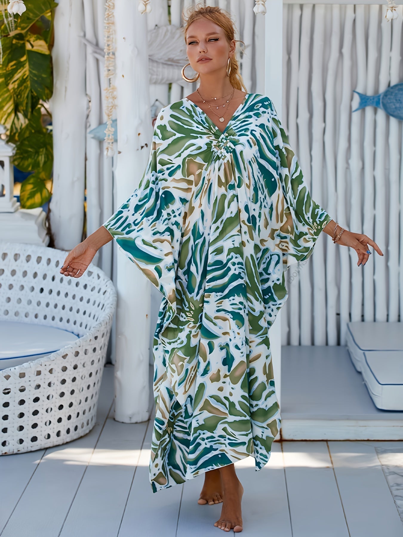 Susie | Plus Size Tropical Dress