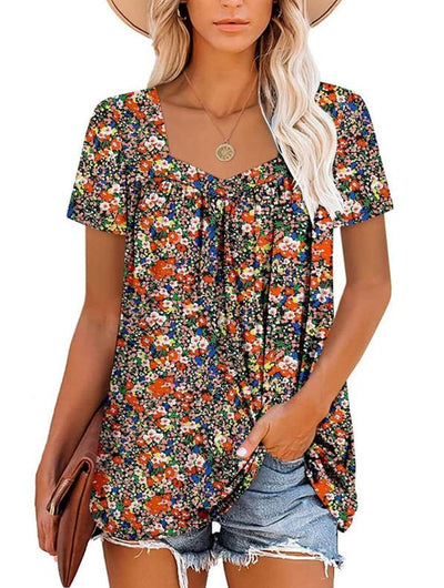 VIRENA | LIGHT SUMMER FLORAL TOP