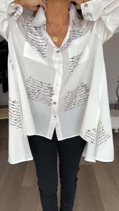 Callista | Handwritten Button-Up Shirt