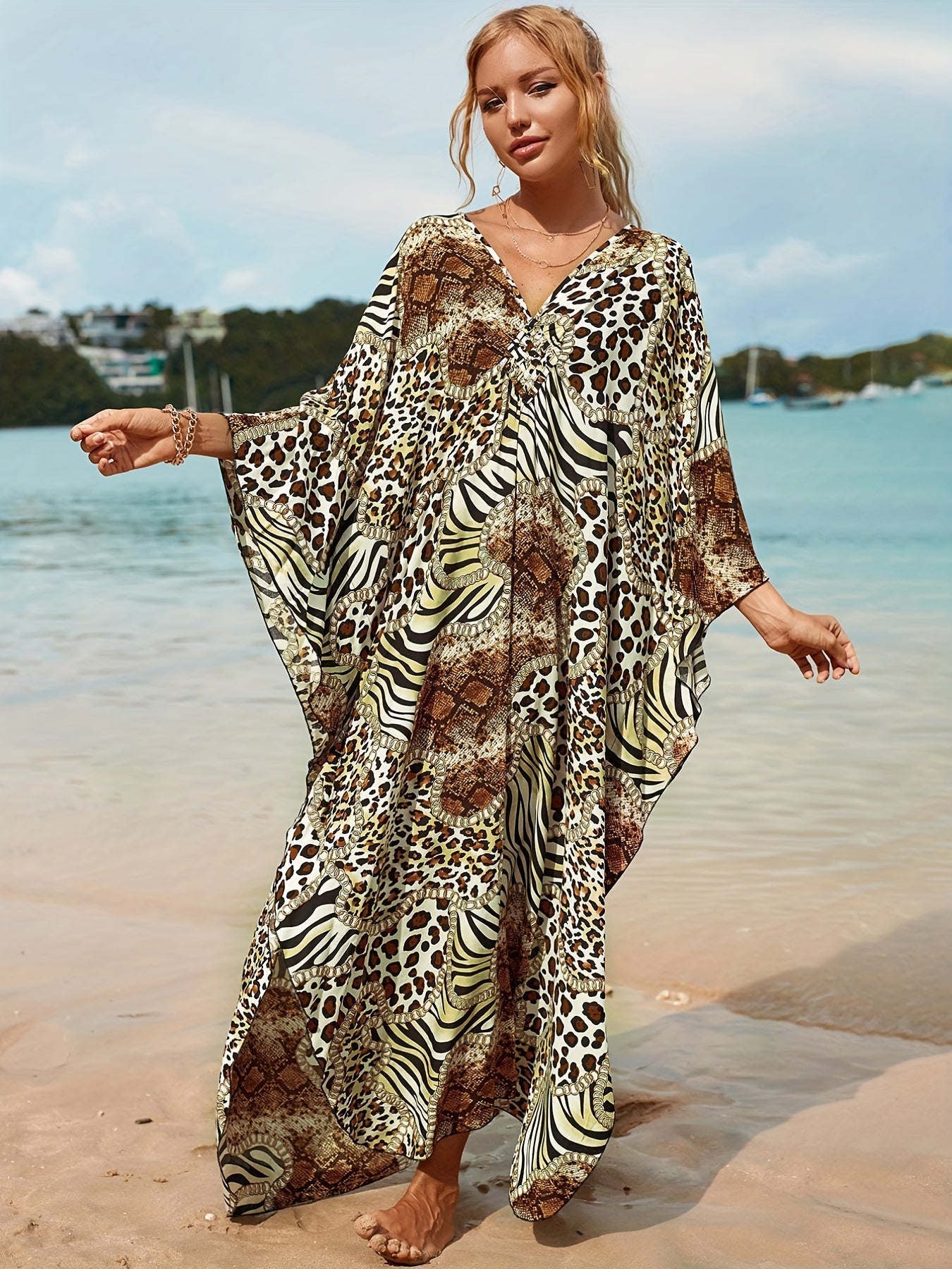 Haylie | Plus Size Tropical Dress
