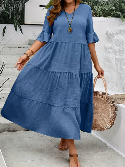 Nena | Plus size V-neck dress