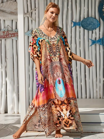 Mellany | Plus Size Tropical Dress