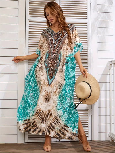 Katey | Plus Size Tropical Dress
