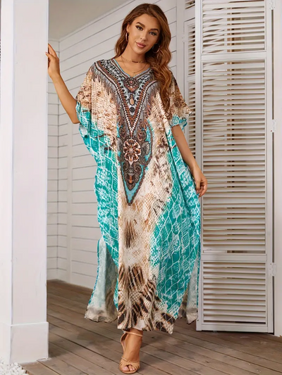 Katey | Plus Size Tropical Dress