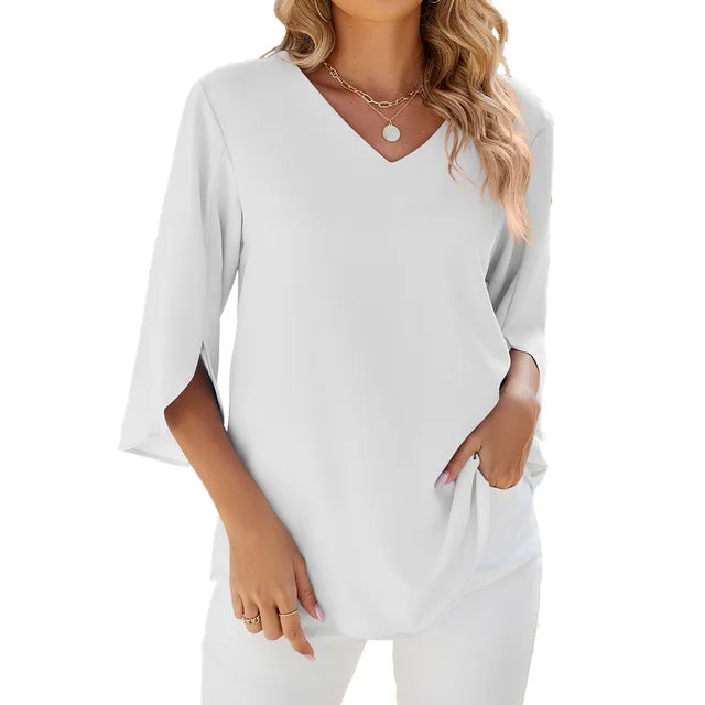 Cara | V-Neck Blouse