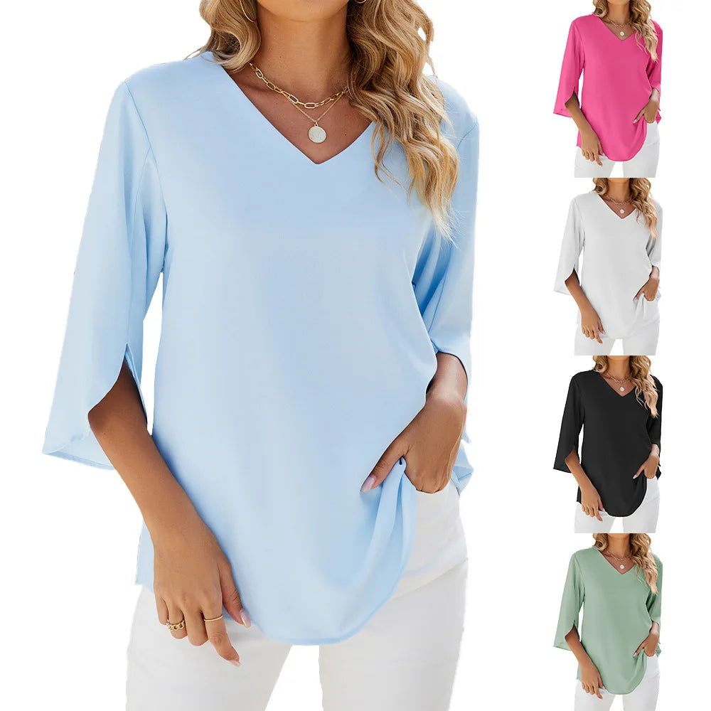 Cara | V-Neck Blouse