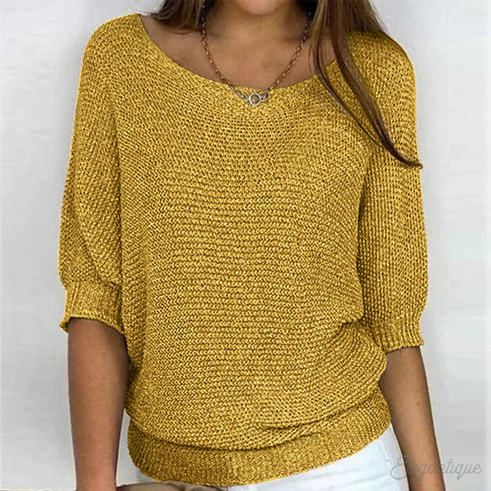 Yvette™ - Relaxed Knit Top