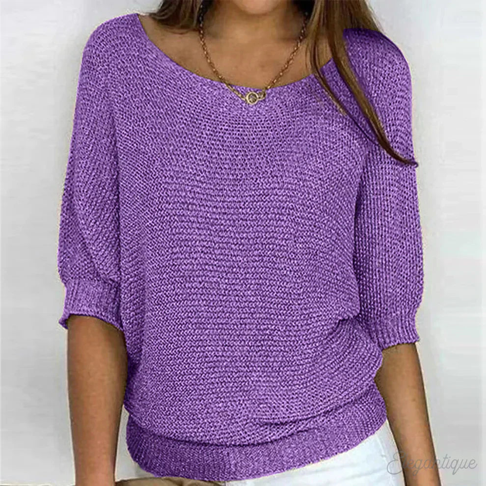 Yvette™ - Relaxed Knit Top